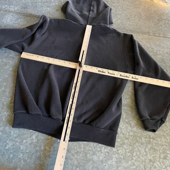 Vintage Mammoth Hoodie Sweatshirt Large Black Mountain Ski Snow Snowboard 90s - Picture 8 of 10